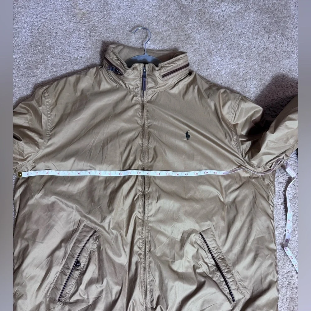 Polo Ralph Lauren Vintage Men's Jacket Beige Cotton Lined XL